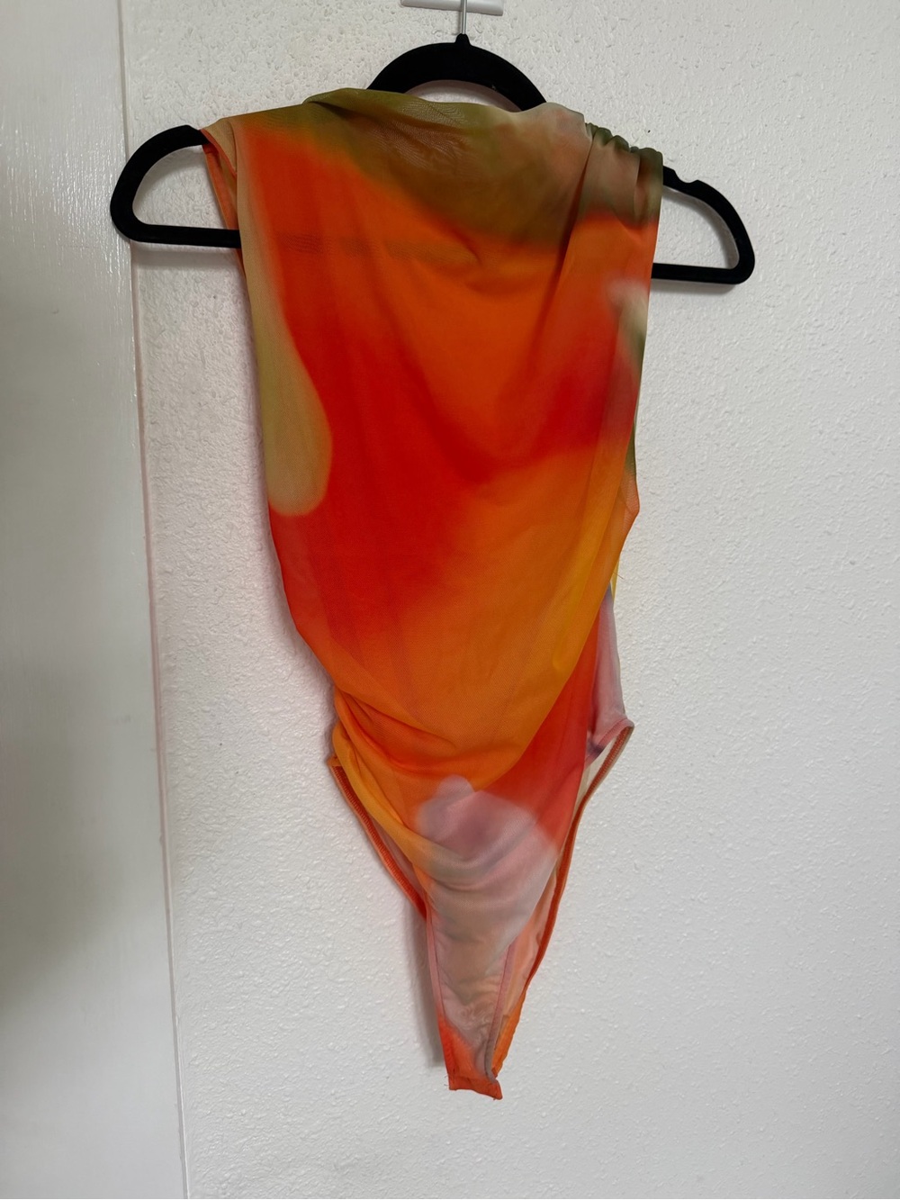 Zara Orange multi color bodysuit